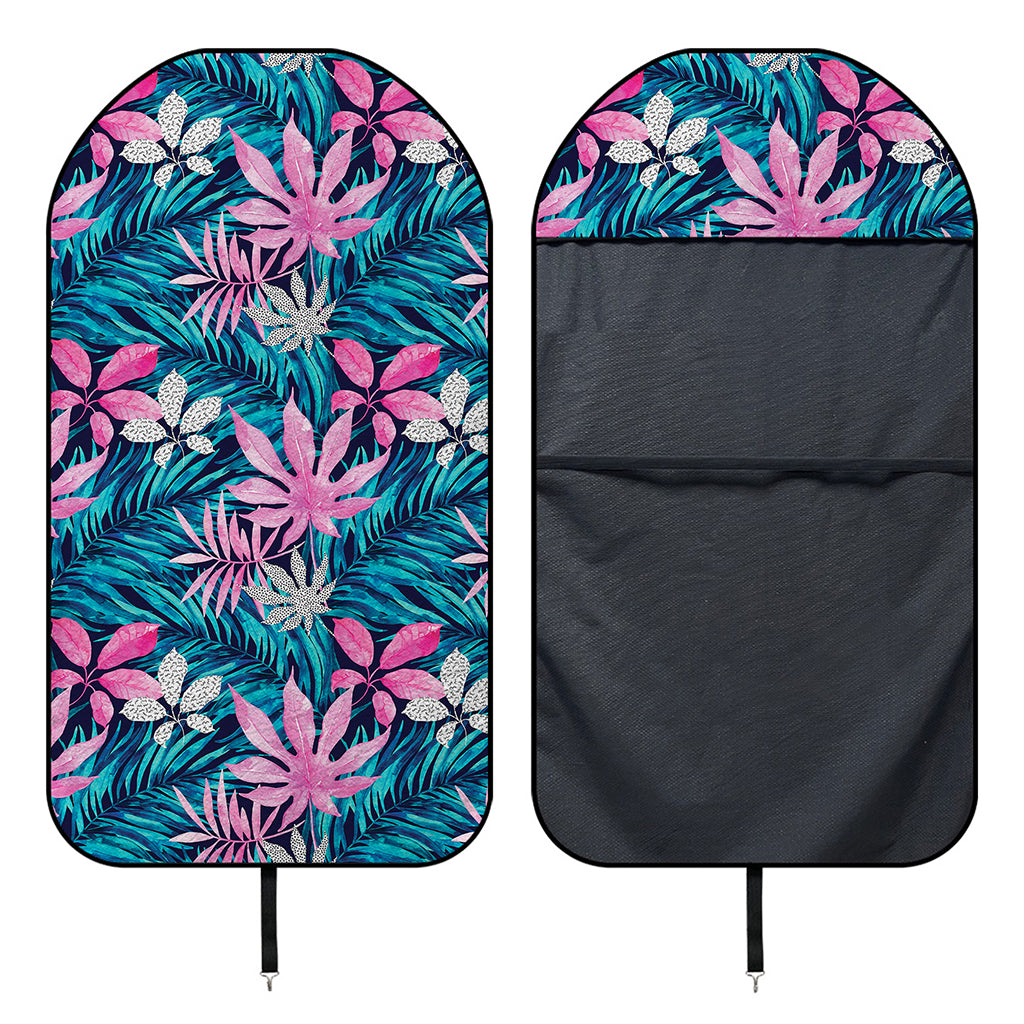 Blue And Pink Watercolor Hawaiian Print Waterproof Car Seat Cover
