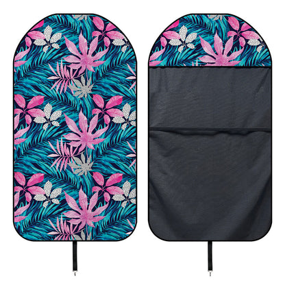 Blue And Pink Watercolor Hawaiian Print Waterproof Car Seat Cover