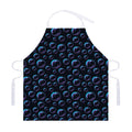 Blue And Purple Bubble Pattern Print Adjustable Apron