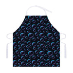 Blue And Purple Bubble Pattern Print Adjustable Apron