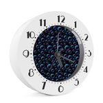Blue And Purple Bubble Pattern Print Alarm Clock