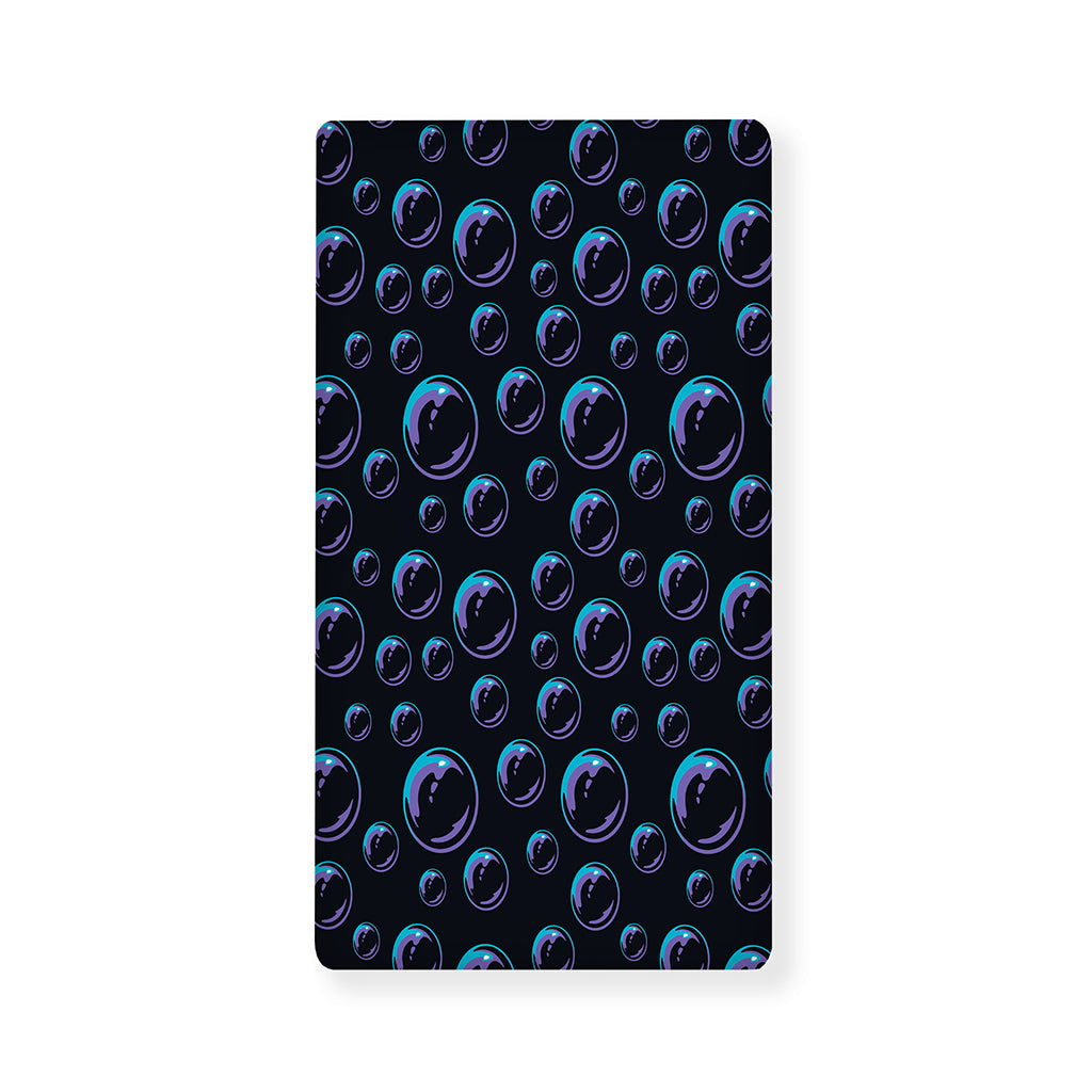 Blue And Purple Bubble Pattern Print Baby Crib Sheet