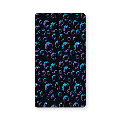 Blue And Purple Bubble Pattern Print Baby Crib Sheet