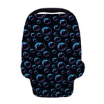 Blue And Purple Bubble Pattern Print Baby Seat Cover