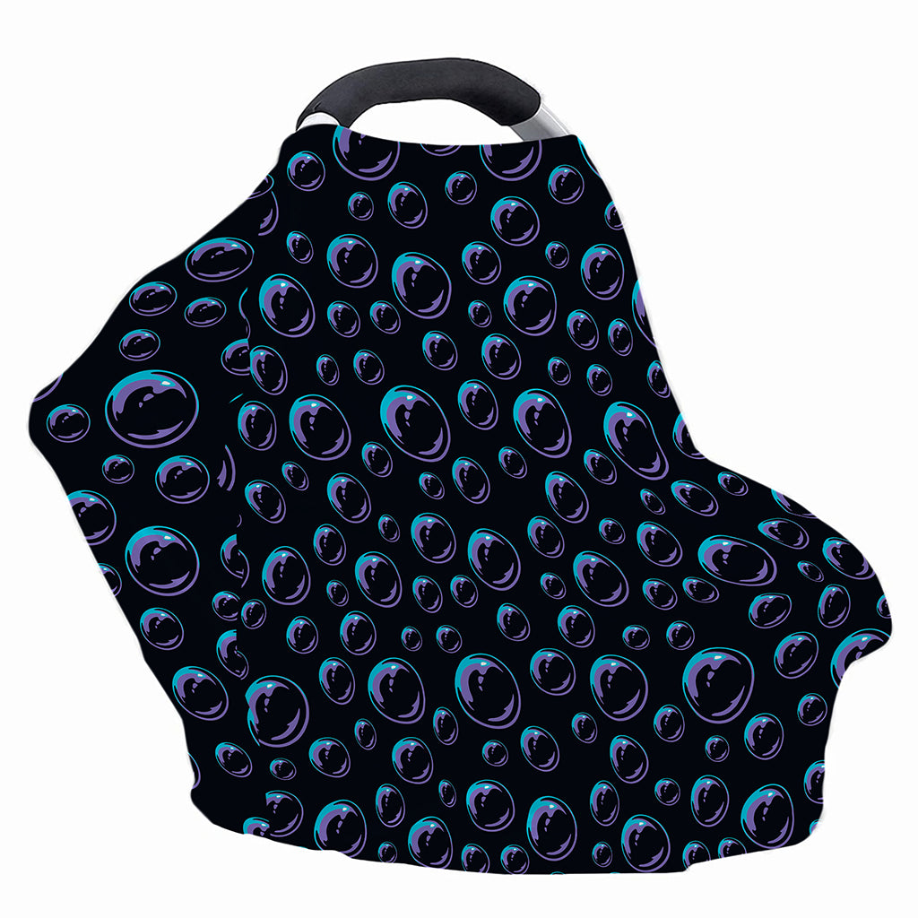 Blue And Purple Bubble Pattern Print Baby Seat Cover
