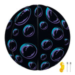 Blue And Purple Bubble Pattern Print Basketball