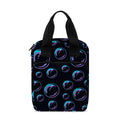 Blue And Purple Bubble Pattern Print Bible Tote Bag