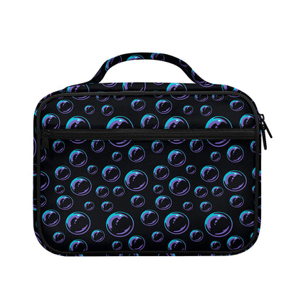 Blue And Purple Bubble Pattern Print Briefcase Bible Bag