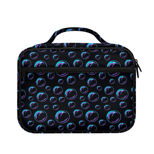 Blue And Purple Bubble Pattern Print Briefcase Bible Bag