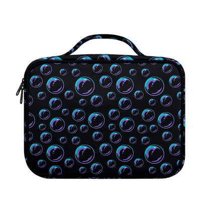 Blue And Purple Bubble Pattern Print Briefcase Bible Bag