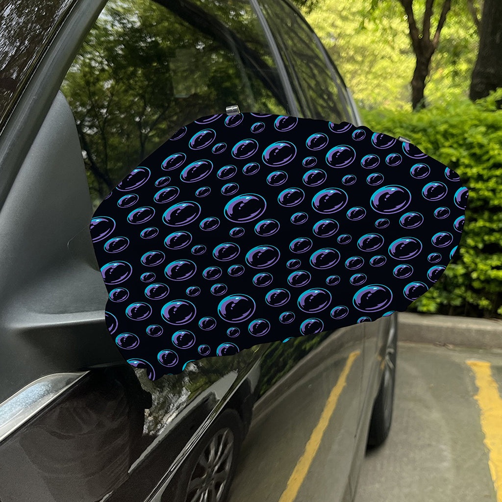 Blue And Purple Bubble Pattern Print Car Side Mirror Covers
