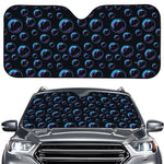 Blue And Purple Bubble Pattern Print Car Windshield Sun Shade