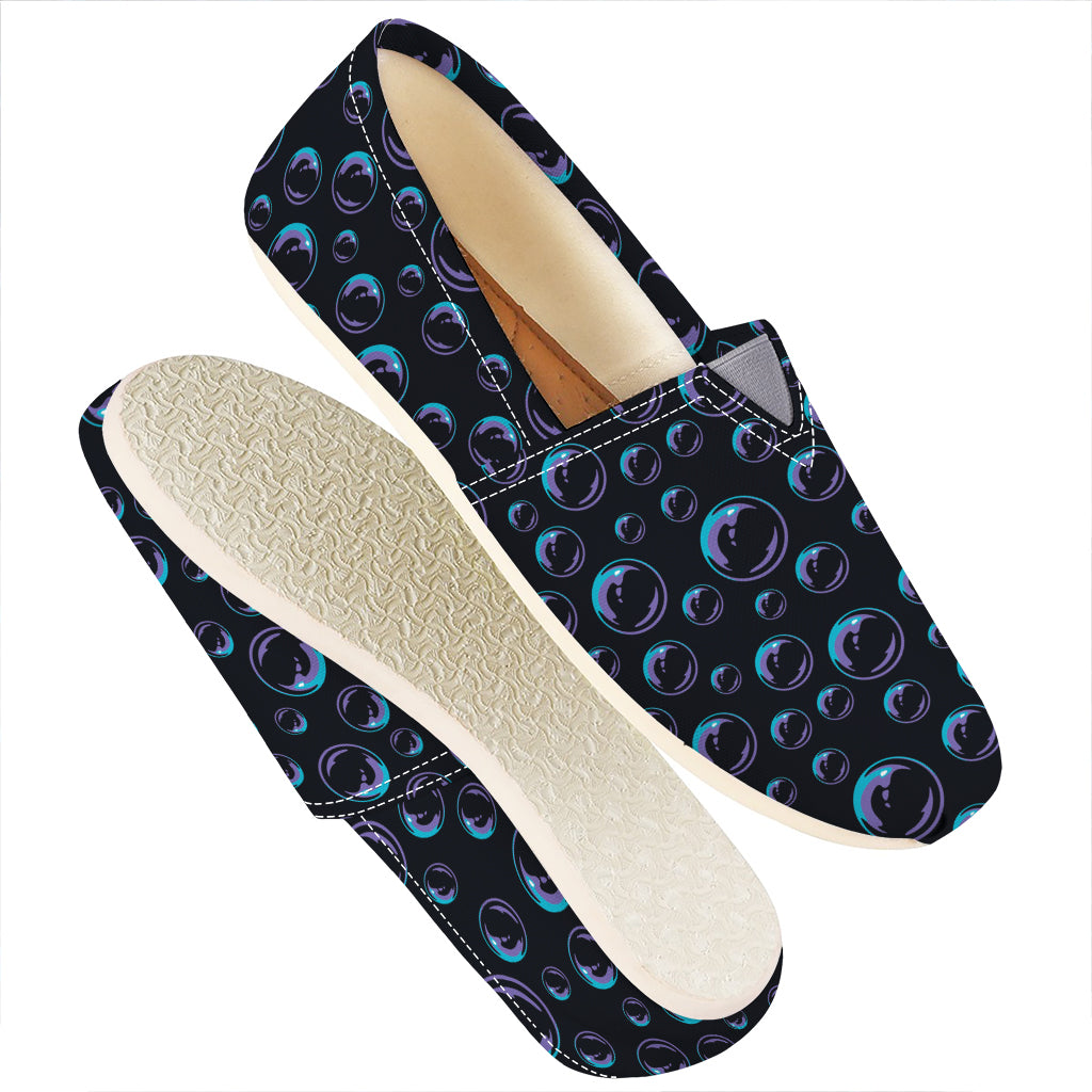 Blue And Purple Bubble Pattern Print Casual Shoes