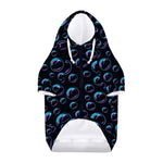 Blue And Purple Bubble Pattern Print Dog Zip Up Hoodie