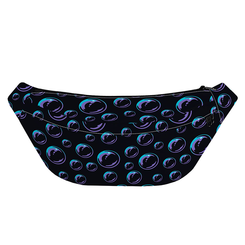 Blue And Purple Bubble Pattern Print Fanny Pack