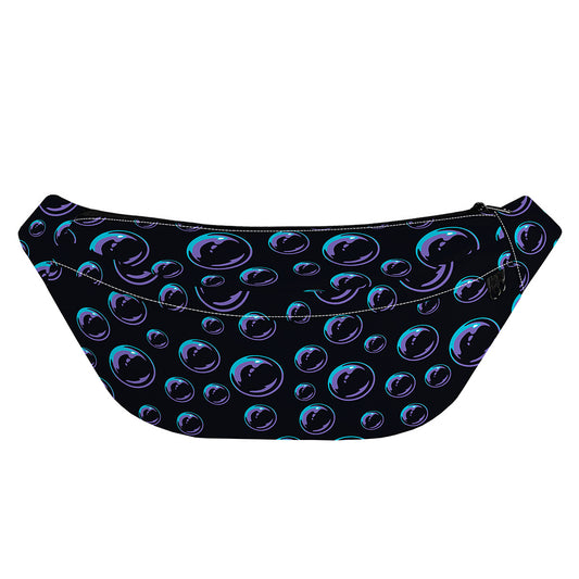 Blue And Purple Bubble Pattern Print Fanny Pack