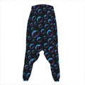 Blue And Purple Bubble Pattern Print Hammer Pants