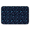 Blue And Purple Bubble Pattern Print Indoor Door Mat