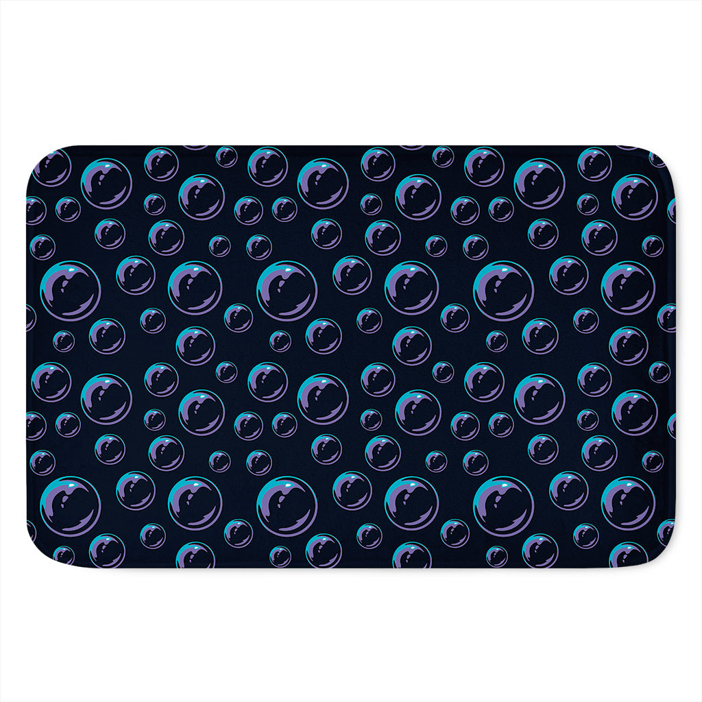 Blue And Purple Bubble Pattern Print Indoor Door Mat