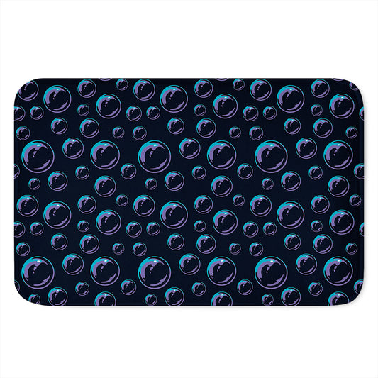 Blue And Purple Bubble Pattern Print Indoor Door Mat