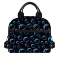 Blue And Purple Bubble Pattern Print Insulated Lunch Bag