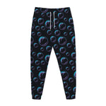 Blue And Purple Bubble Pattern Print Jogger Pants