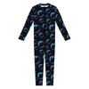 Blue And Purple Bubble Pattern Print Jumpsuit