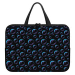 Blue And Purple Bubble Pattern Print Laptop Sleeve With Handle