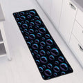 Blue And Purple Bubble Pattern Print Long Kitchen Mat