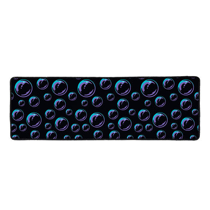 Blue And Purple Bubble Pattern Print Long Kitchen Mat