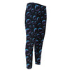 Blue And Purple Bubble Pattern Print Men's Compression Pants