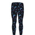 Blue And Purple Bubble Pattern Print Men's Leggings
