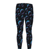 Blue And Purple Bubble Pattern Print Men's leggings