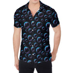 Blue And Purple Bubble Pattern Print Men's Shirt