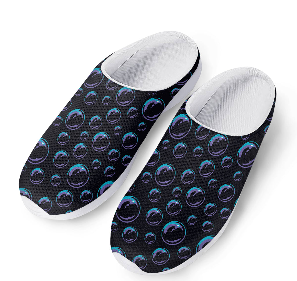 Blue And Purple Bubble Pattern Print Mesh Casual Shoes