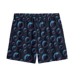 Blue And Purple Bubble Pattern Print Mesh Shorts