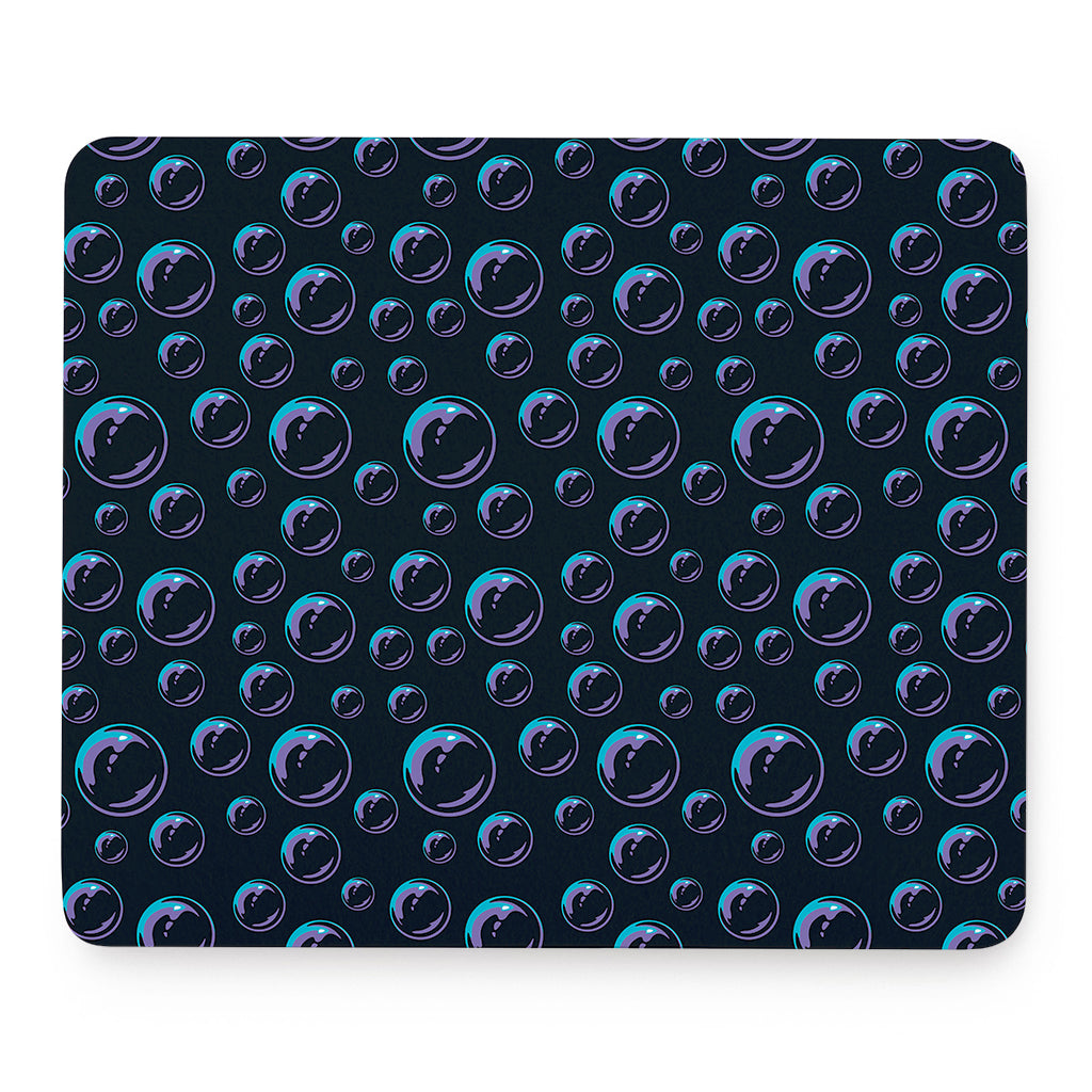 Blue And Purple Bubble Pattern Print Mouse Pad