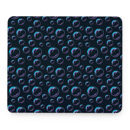 Blue And Purple Bubble Pattern Print Mouse Pad