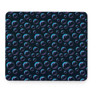 Blue And Purple Bubble Pattern Print Mouse Pad