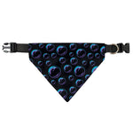 Blue And Purple Bubble Pattern Print Over The Collar Dog Bandana
