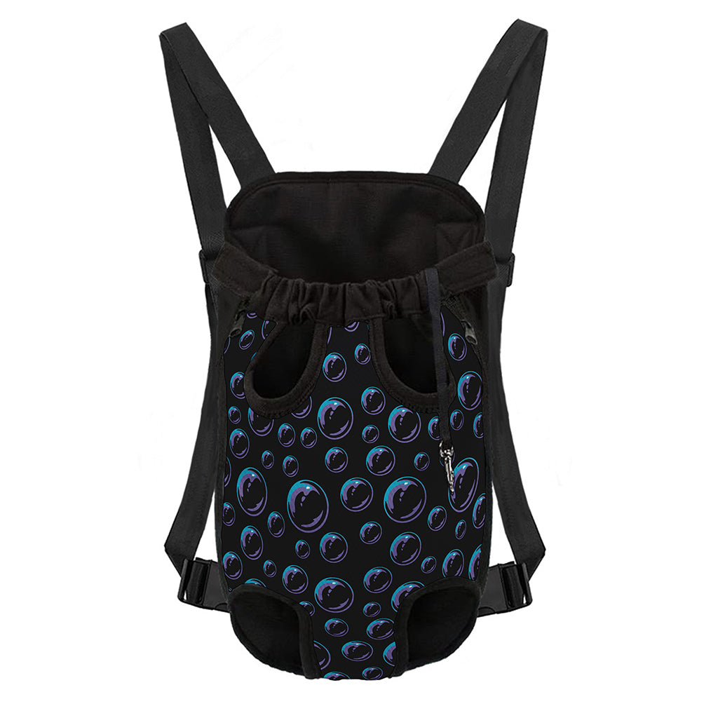 Blue And Purple Bubble Pattern Print Pet Carrier Backpack