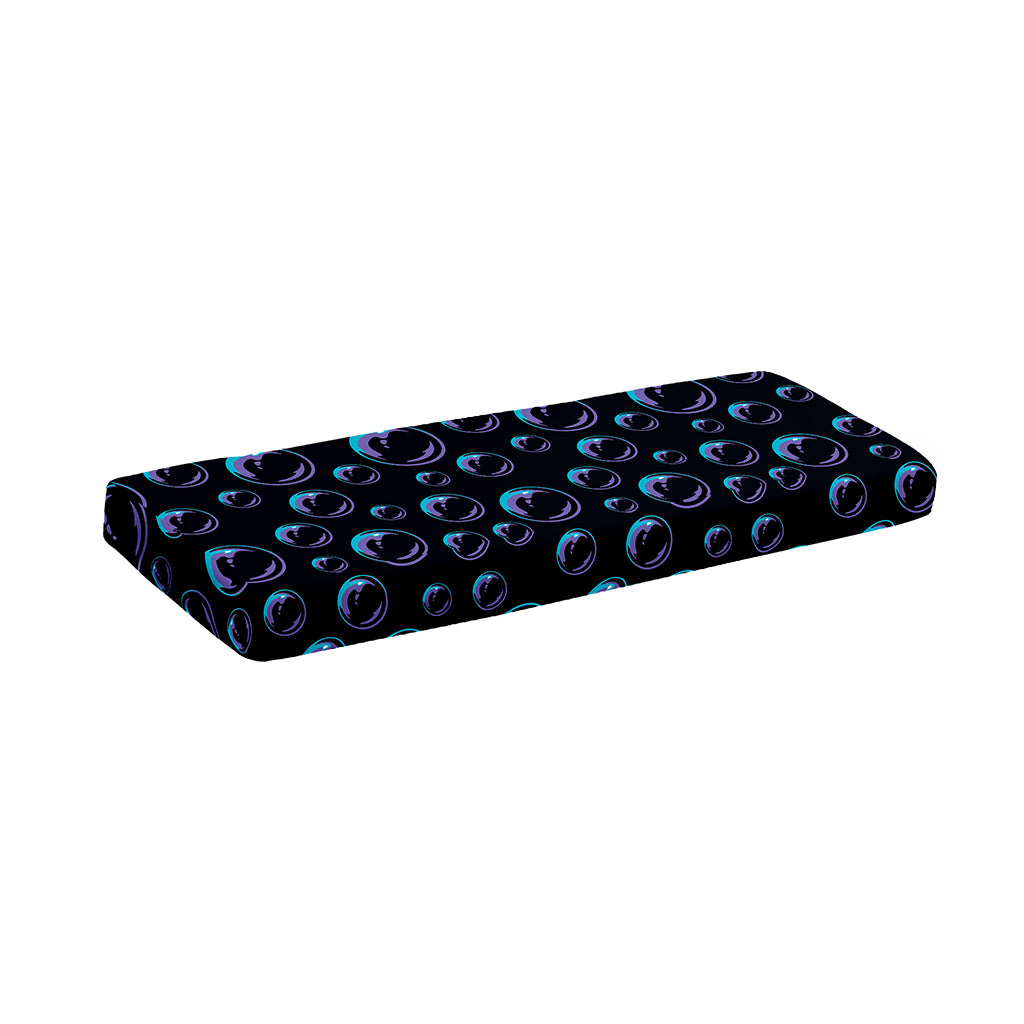 Blue And Purple Bubble Pattern Print Piano Keyboard Cover