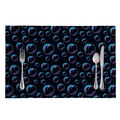 Blue And Purple Bubble Pattern Print Placemat