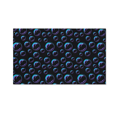 Blue And Purple Bubble Pattern Print Polyester Flag