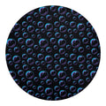Blue And Purple Bubble Pattern Print Round Blanket