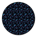 Blue And Purple Bubble Pattern Print Round Floor Mat
