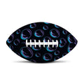 Blue And Purple Bubble Pattern Print Rugby Ball