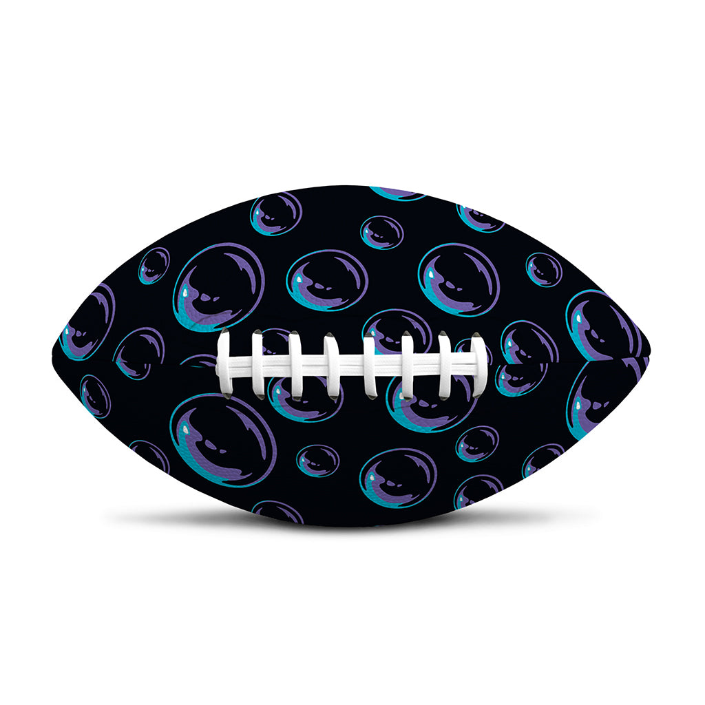 Blue And Purple Bubble Pattern Print Rugby Ball