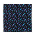 Blue And Purple Bubble Pattern Print Silk Bandana