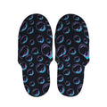 Blue And Purple Bubble Pattern Print Slippers